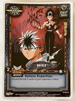 Yu Yu Hakusho Hiei TCG CCG ST39/176 1st Edition Ghost Files Card Foil Holo NM - Image 1