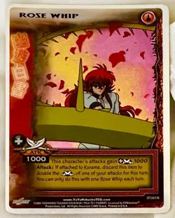 Yu Yu Hakusho Rose Whip TCG CCG ST134/176 1st Edition Ghost Files Card Foil NM - Image 1