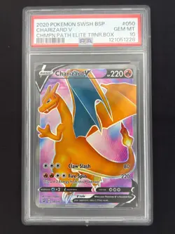 Charizard V SWSH050 - Black Star Promo - Graded PSA 10 GEM MT Pokemon Card - Image 1