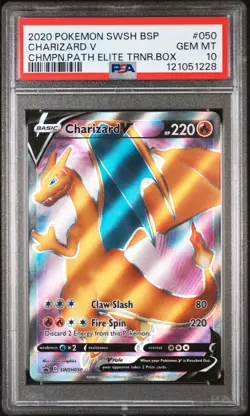 Charizard V SWSH050 - Black Star Promo - Graded PSA 10 GEM MT Pokemon Card - Image 3