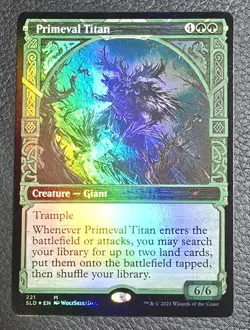 Primeval Titan (221) Secret Lair Drop Foil MTG NM Magic Card - Image 1