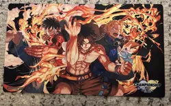ONE PIECE Card Game Official Playmat Championship Set 2023 Ace Sabo Luffy - Image 1