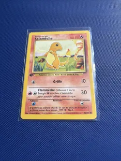 Charmander 46/102 Base Set 1st Edition (French) Pokemon Card - Image 1
