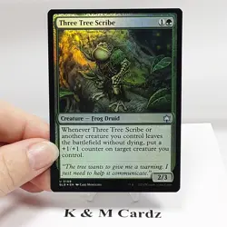 MTG - Bloomburrow - Three Tree Scribe - Foil - #0199 - Near Mint - Image 1