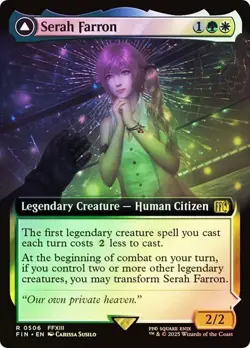 NM Extended Art Foil Serah Farron, MTG, Final Fantasy, Magic the Gathering, 73 - Image 1