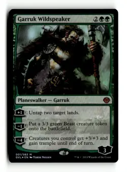 MTG | Garruk Wildspeaker | GVL | Foil | Moderately Played | English - Image 1