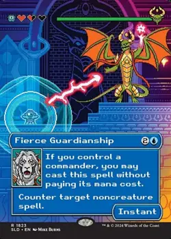 Fierce Guardianship - Rainbow Foil Extended Art SLD NM MTG - Image 1