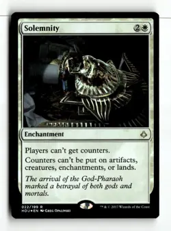 MTG Foil Solemnity - HOU Heavily Played English - Image 1