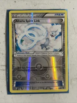 Moderately Played, English Pokemon Reverse Holo Altaria Spirit Link - 91/124 - U - Image 1