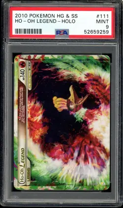 Pokemon Ho-Oh Legend Top Half HeartGold & SoulSilver Holo Rare #111 PSA 9 Mint - Image 1