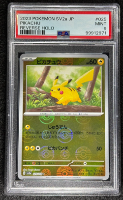 2023 Pokemon Pikachu Reverse Holo #025 SV2a JPN 151 PSA 9 (Mint) - Image 1