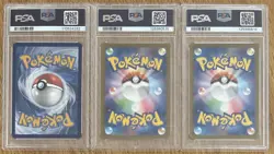 Squirtle Wartortle Blastoise PSA 9 Sequential 151 EN/JP Illustration Pokemon - Image 2