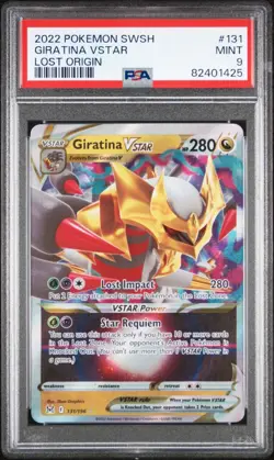 Giratina VStar 131/196 GEM MINT PSA 9 Pokemon SWSH Lost Origin 2022 MINT TCG - Image 1