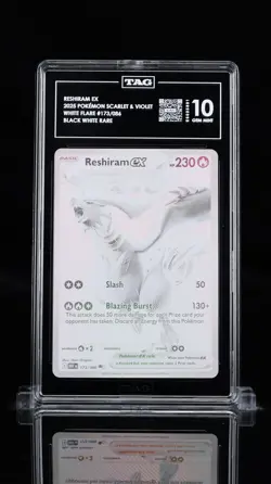 TAG 10 POKEMON WHITE FLARE 173/086 RESHIRAM EX GEM MINT ENGLISH - Image 1