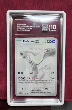 TAG 10 POKEMON WHITE FLARE 173/086 RESHIRAM EX GEM MINT ENGLISH - Image 3