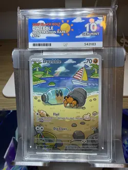 Pokemon TCG - Dwebble - 129/086 - Black Bolt - ACE 10 GEM MINT - Image 1