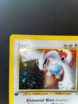 POKEMON LUGIA #9 NEO GENESIS 1ST EDITION - HOLO ENGLISH + PIKA GREY FELT BUNDLE - Image 2