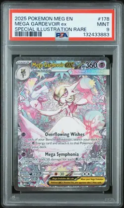 2025 POKEMON MEGA EVOLUTION SPECIAL ILLUSTRATION RARE MEGA GARDEVOIR EX PSA 9 - Image 1