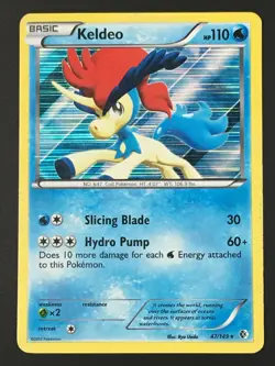 Pokemon TCG Keldeo 47/149 Boundaries Crossed Holo Rare MP - Image 1