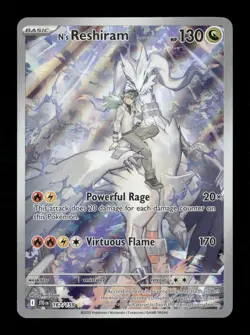 N's Reshiram - Holo Illustration Rare SV09: Journey Together 167/159 NM Pokemon - Image 1
