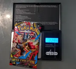 (VERY HEAVY) 22.94g Pokemon TCG Mega Evolutions Booster Pack (SEALED)✅ - Image 1