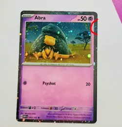 1x🌀HD SWIRL Abra 063/165 Cosmos Holo 151 Pokemon - Image 1