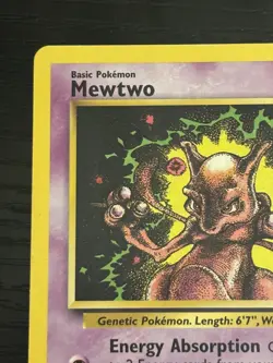 1999 Pokemon TCG Mewtwo #14 Vintage Black Star Promo - Image 3