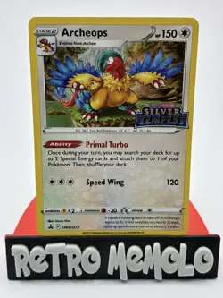 Archeops SWSH72 Stamped Pre Release Promo Silver Tempest Pokemon TCG Near Mint - Image 1