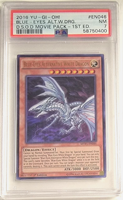 Yugioh PSA 7 NM 2016 Blue-Eyes Alternative White Dragon MVP1-EN046 1st Ultra - Image 1
