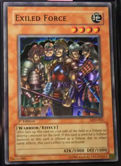 YUGIOH ERROR/MISPRINT -1st Ed. - Holo Bleed - S.Rare - Exiled Force - LOD-023-NP - Image 1