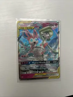 Gardevoir & Sylveon GX 130/214 Sm-Unbroken Bonds Holo Tag Team Pokemon Card NM - Image 1