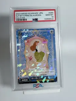 Weiss Schwarz Disney 100 Card Dds/S104-084 R Princess Aurora Mint Holo PSA 10 - Image 1