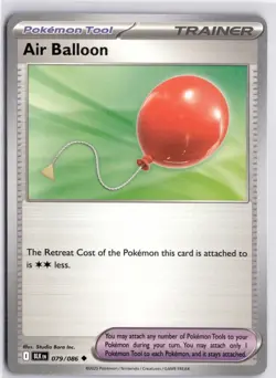 Air Balloon Uncommon SV: Black Bolt 079/086 Pokemon Card TCG - Image 1
