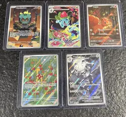 2025 Pokemon Mega Evolution Lot Of 5 Illustration Rare Cards - Image 1