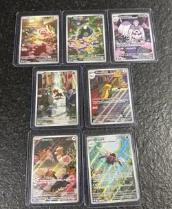 2025 Pokemon Mega Evolution Lot Of 7 Illustration Rare Cards - Image 1
