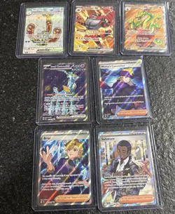 Pokemon Temporal Forces Stellar Crown Ultra Rare lot of 7 cards - Image 1