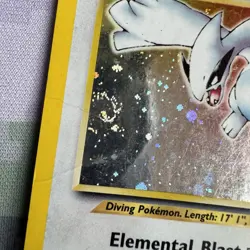 Pokemon Lugia 9/111 Neo Genesis Unlimited Holo Heavily Played/Damaged Card Swirl - Image 2