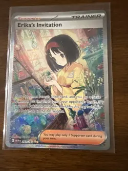 Pokemon TCG SV Scarlet & Violet 151 Erika's Invitation Card #203/165 - Image 1