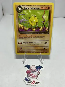 Dark Primeape 43/82 Team Rocket Unlimited Pokemon Card LP/MP - Image 1