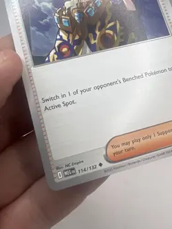 Boss's Orders [Ghetsis] 114/132 ME01: Mega Evolution Pokemon Card NM/M - Image 5