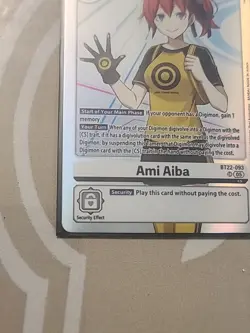 Digimon Card Game Ami Aiba BT22-093 SR Cyber Eden - Image 5