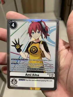Digimon Card Game Ami Aiba BT22-093 SR Cyber Eden - Image 1