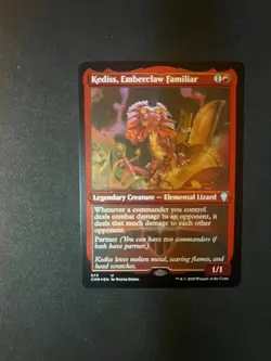 Kediss, Emberclaw Familiar (Foil Etched) [Commander Legends] Magic MTG Cards NM - Image 1