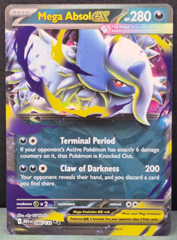 Mega Absol ex Double Rare 086/132 Mega Evolution Pokemon TCG Near Mint Card - Image 1
