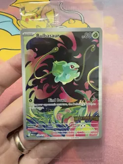 Pokemon TCG Mega Evolutions Stamped Promo Card - Bulbasaur 133/132 - NM - SEALED - Image 1