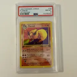 Jungle 1st Edition FLAREON #19/64 PSA 8 NON-HOLO 1999 Pokemon Card Game NM-MT - Image 1