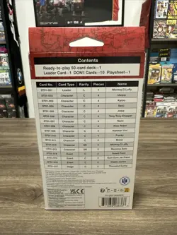 One Piece TCG Card Game Luffy Straw Hat Crew Starter Deck ST-01 English Sealed 811039038366 - Image 3