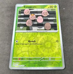 Pokemon Surging Sparks Exeggcute Reverse Holo Common Card 002/191 NM - Image 1