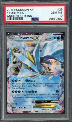 PSA 10 Kyurem EX Ancient Origins 25/98 Holo Pokemon Card B6 - Image 1