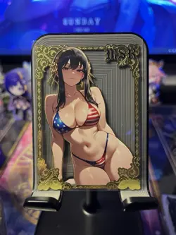 Goddess Story Metal Card Serialized Anime Waifu Random Serial # - Image 1